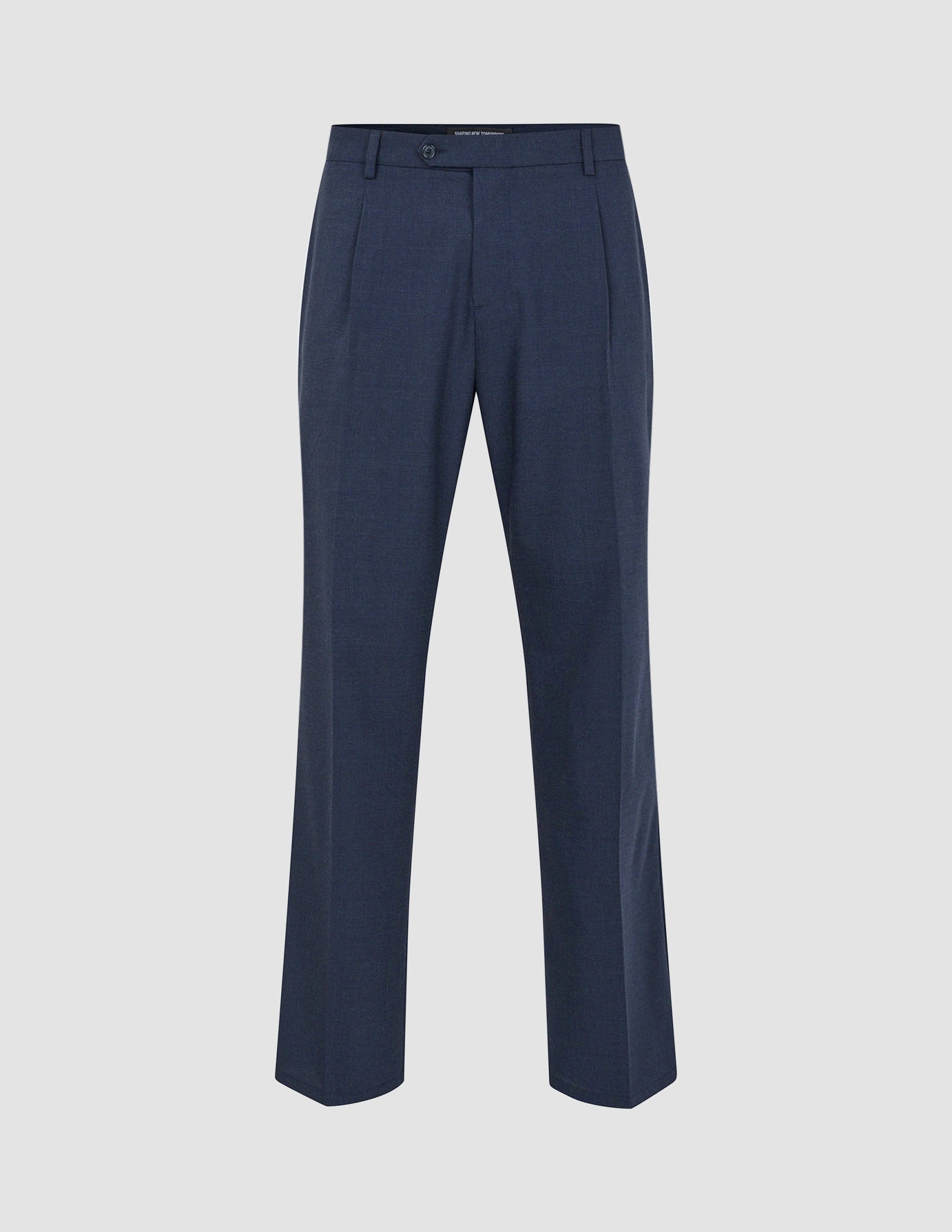 Tech Wool Suit Pants Relaxed Fit Navy